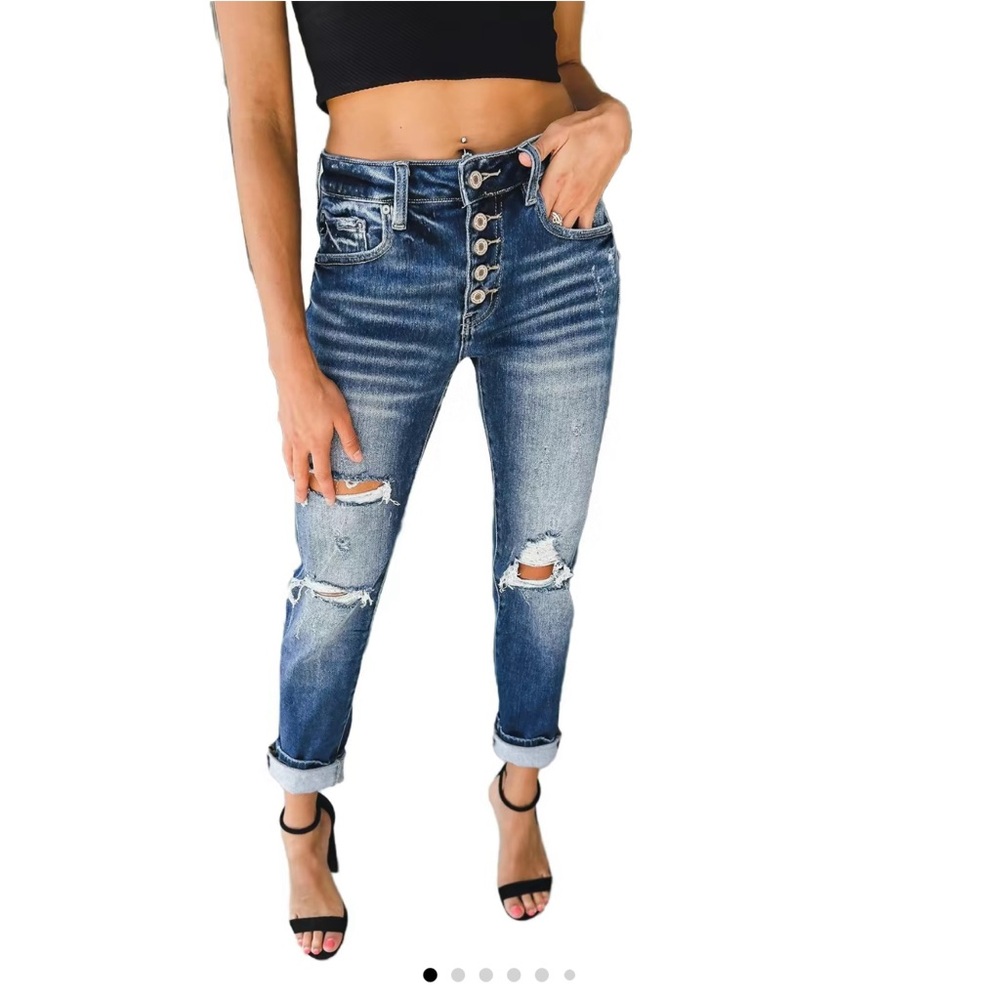 Kancan Girlfriend Fit Button Fly Jeans sz 7/27